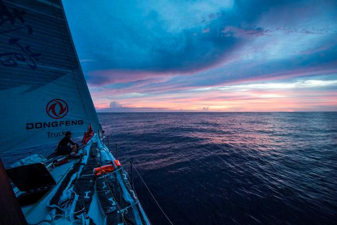 Leg 4, day 15 - First day outside of the Doldrums and Dongfeng are waiting on the Eastern wind to carry us to Auckland - Volvo Ocean Race 2014-15 © Sam Greenfield/Dongfeng Race Team/Volvo Ocean Race